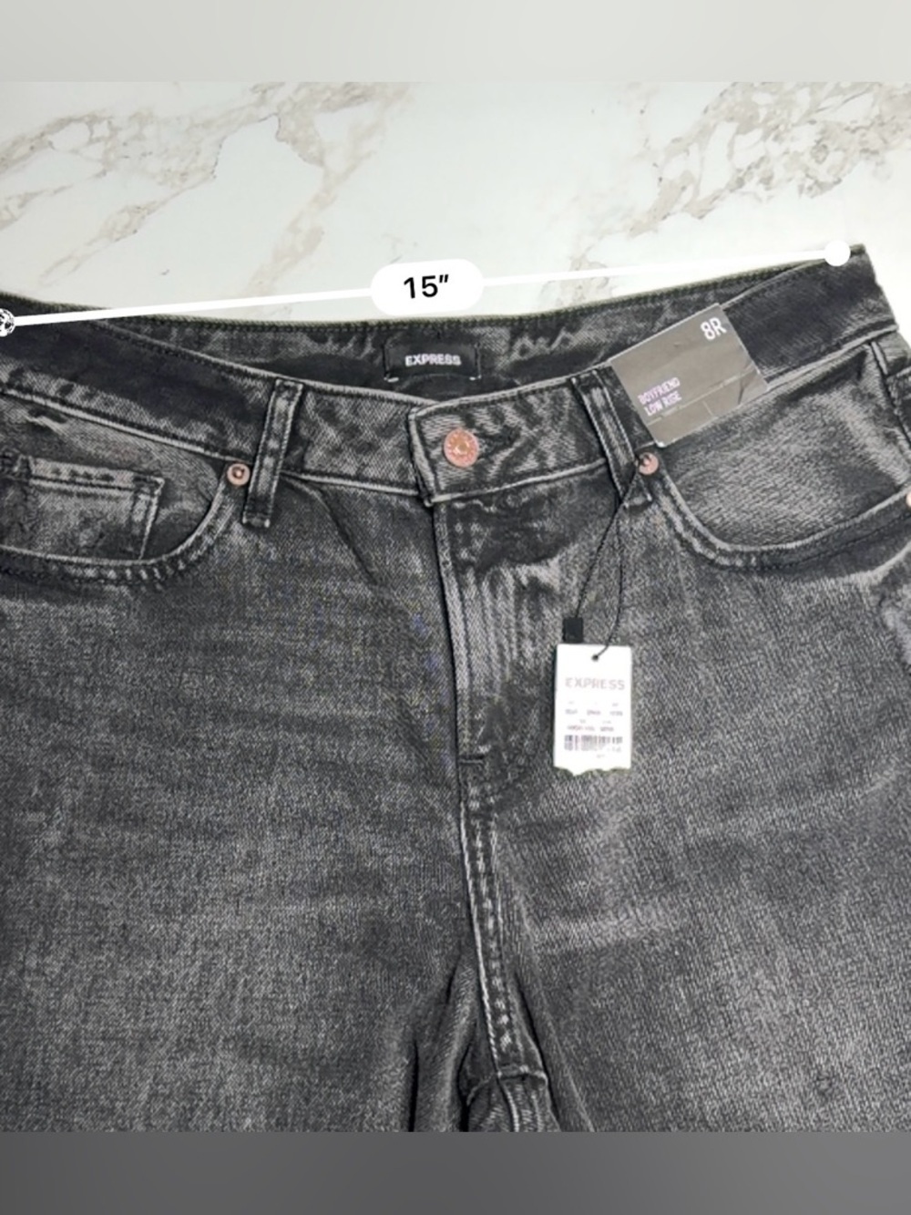 [Express] NWT Low Rise Black Ripped
Boyfriend Jeans - Picture 10 of 10